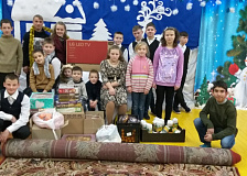 Ганцевичскую вспомогательную школу-интернат, в рамках республиканской новогодней акции «Наши дети», посетили представители Барановичского отделения железной дороги