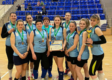 Поздравляем победителей открытого чемпионата Белорусской железной дороги по волейболу среди женских команд