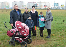 Железнодорожники приняли участие в создании  «Парка семейных деревьев» в г.Барановичи