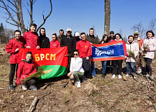 Железнодорожники Барановичских предприятий активисты ОО «БРСМ» приняли участие в республиканской акции «Неделя леса»